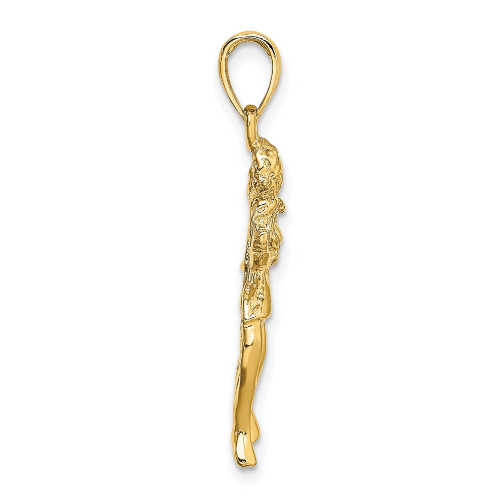 Million Charms 14K Yellow Gold Themed Large Virgo Zodiac Charm
