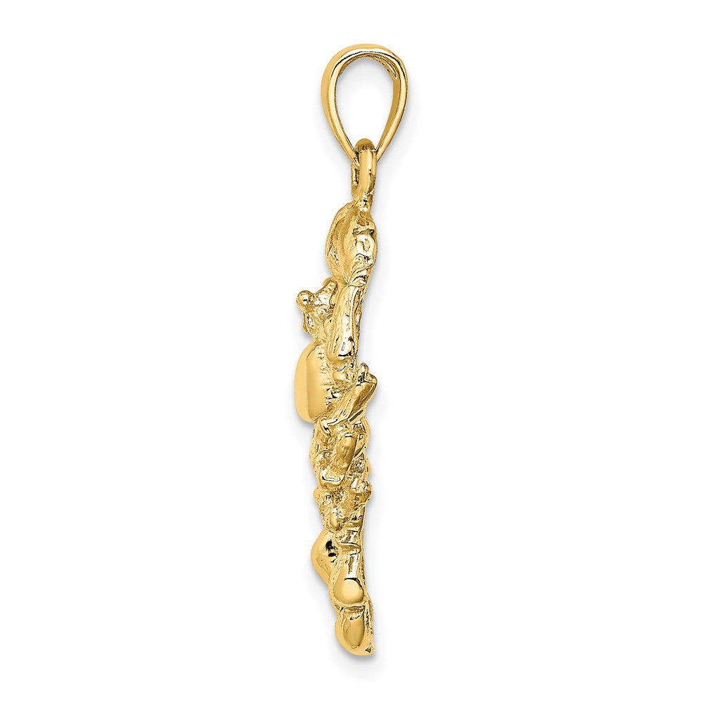 Million Charms 14K Yellow Gold Themed Large Scorpio Zodiac Charm