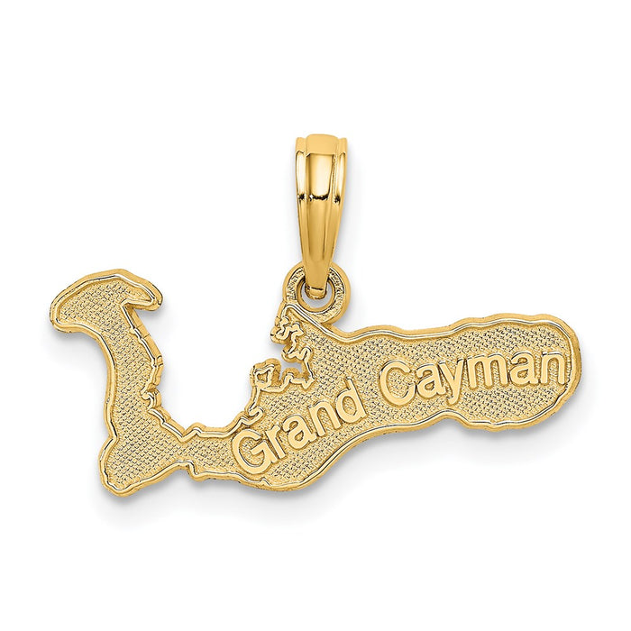 Million Charms 14K Yellow Gold Themed Grand Cayman Island Charm