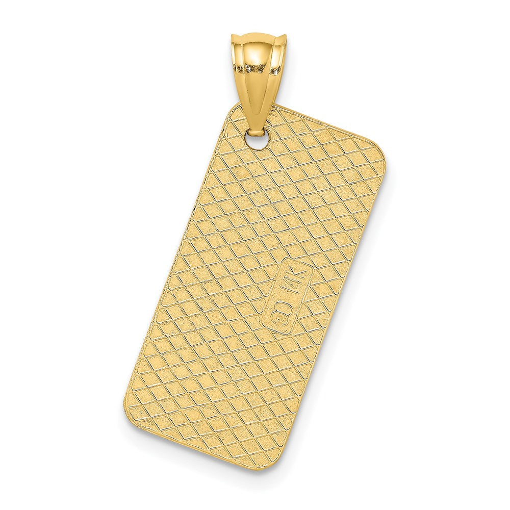 Million Charms 14K Yellow Gold Themed Key West License Plate Charm