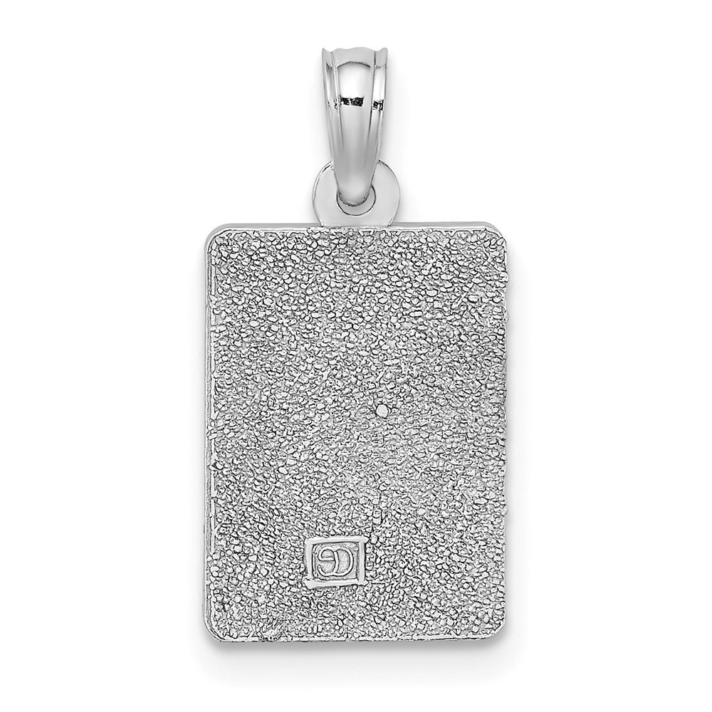 Million Charms 14K White Gold Themed Mile Marker 0 / Key West Charm