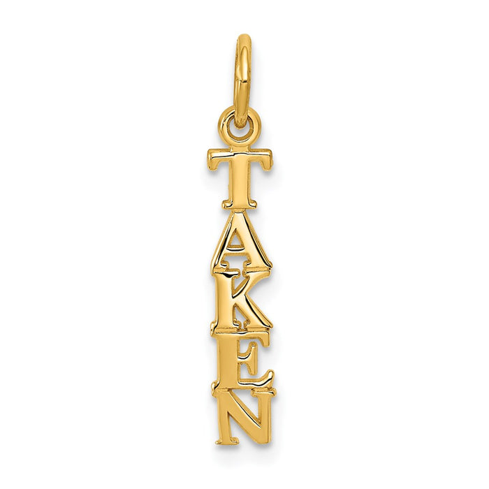 Million Charms 14K Yellow Gold Themed Polished Taken Charm