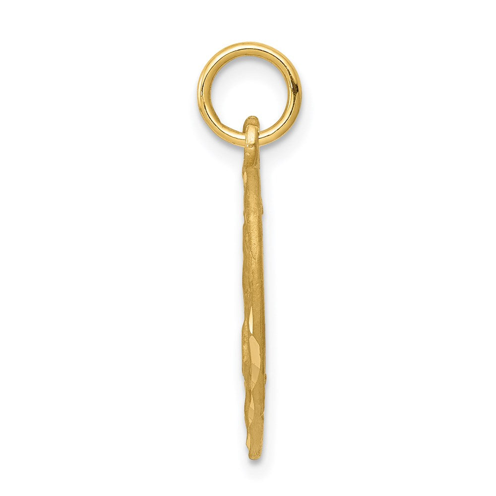 Million Charms 14K Yellow Gold Themed Angel In Heart Charm