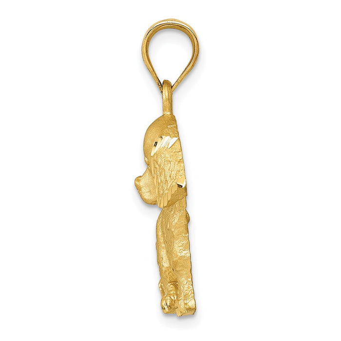 Million Charms 14K Yellow Gold Themed Dog Charm