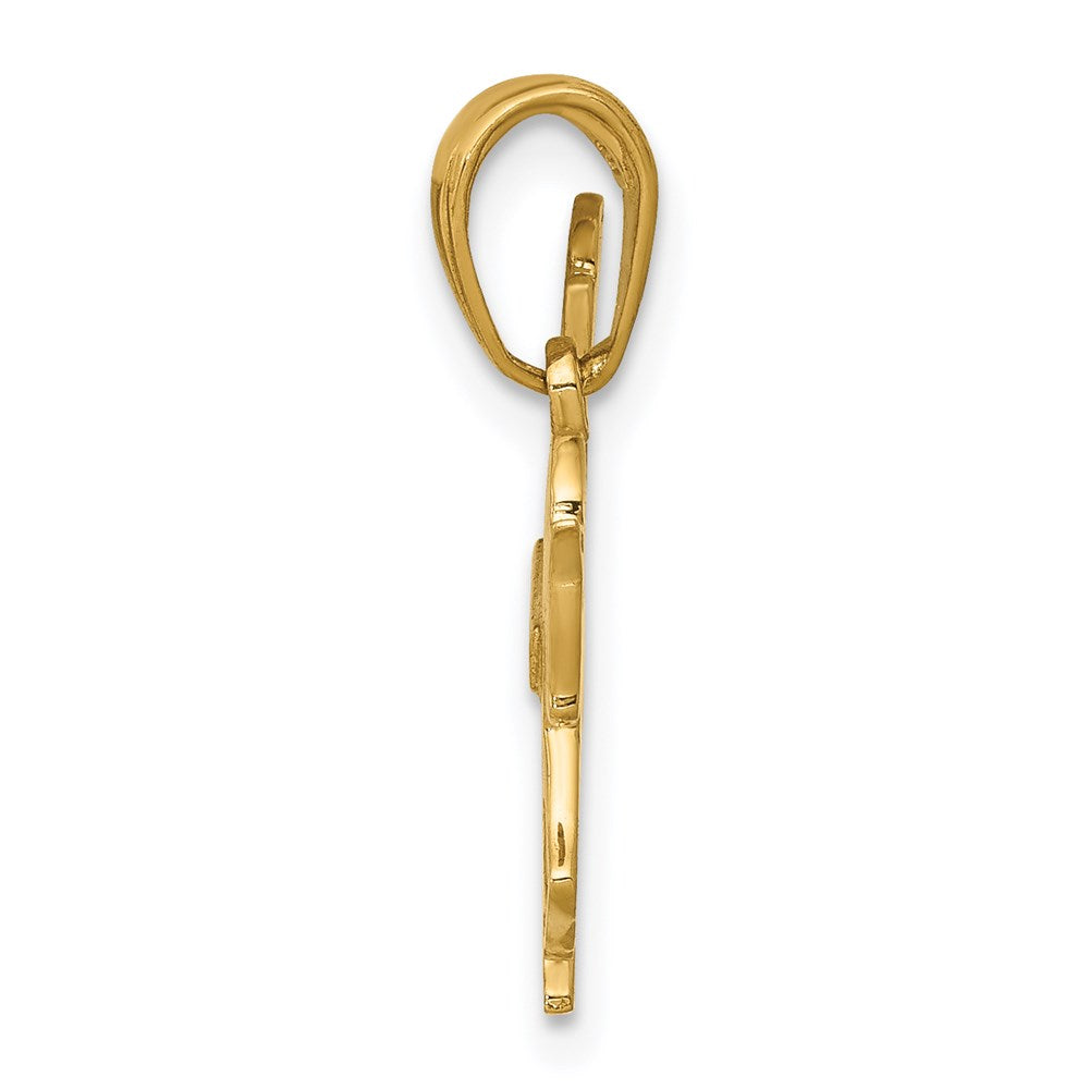 Million Charms 14K Yellow Gold Themed Horse Pendant