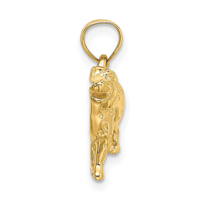Million Charms 14K Yellow Gold Themed Dalmatian Dog Charm