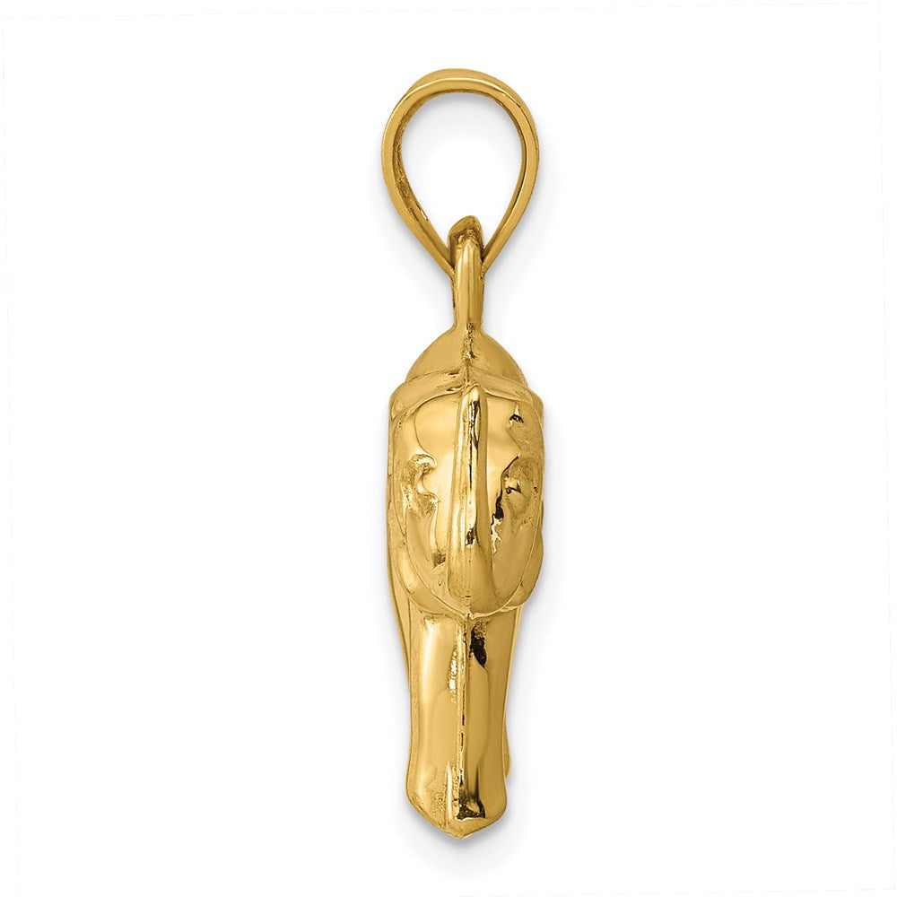 Million Charms 14K Yellow Gold Themed Elephant Pendant