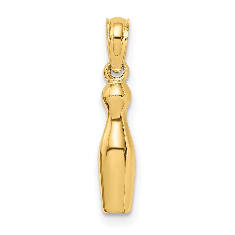 Million Charms 14K Yellow Gold Themed 3-D Bowling Charm