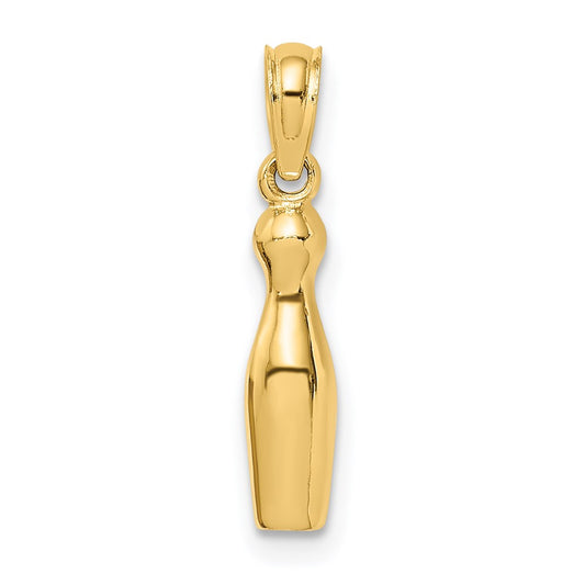 Million Charms 14K Yellow Gold Themed 3-D Bowling Charm