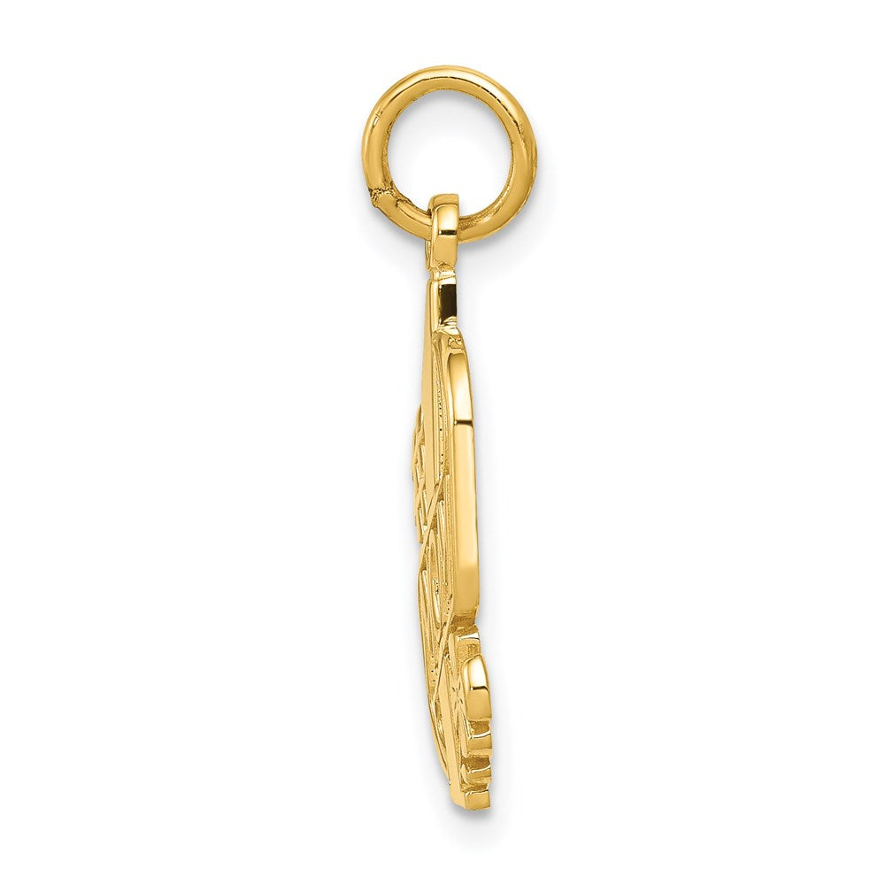 Million Charms 14K Yellow Gold Themed #1 Mom Charm