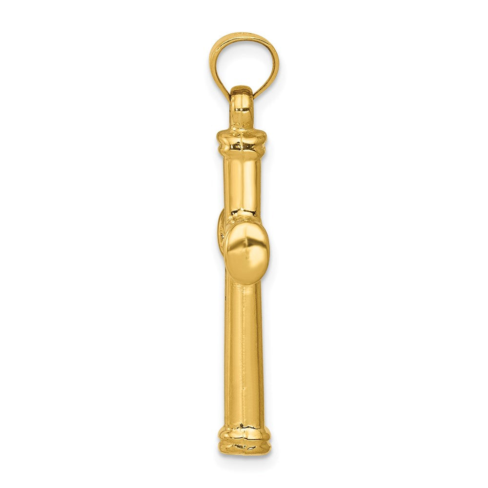 Million Charms 14K Yellow Gold Themed Hollow Relgious Cross Pendant