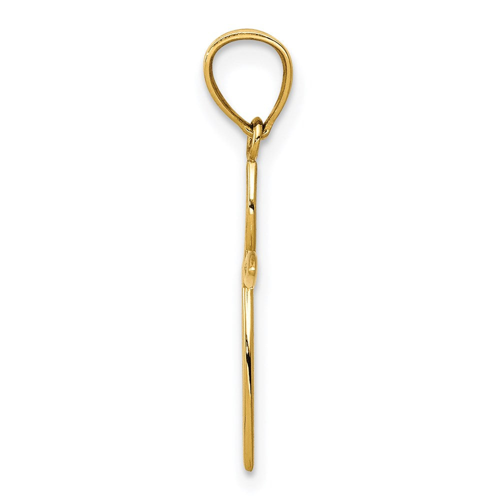 Million Charms 14K Yellow Gold Themed Passion Relgious Cross Charm