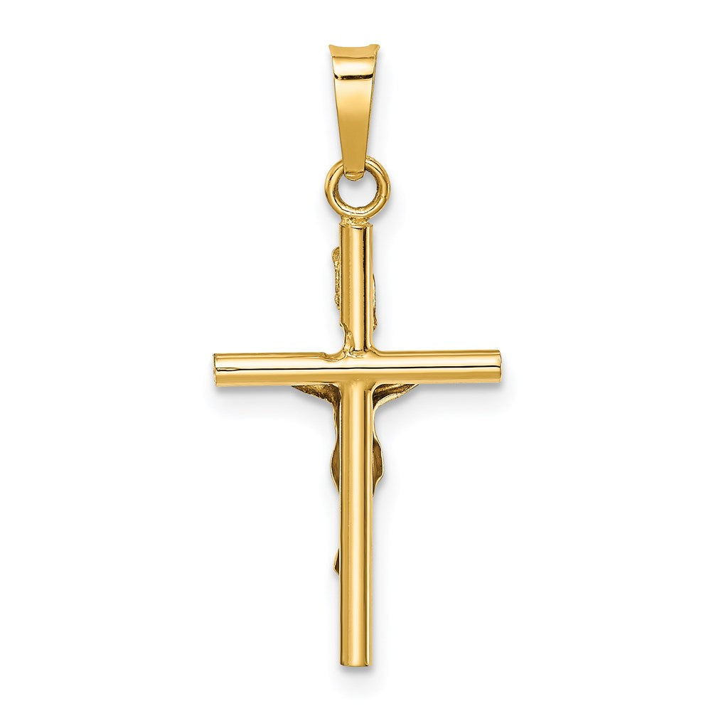 Million Charms 14K Two-Tone Inri Relgious Crucifix Pendant