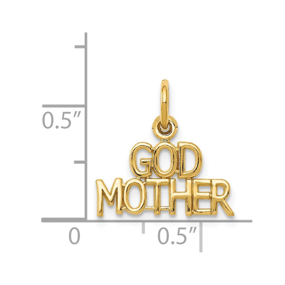 Million Charms 14K Yellow Gold Themed Godmother Charm
