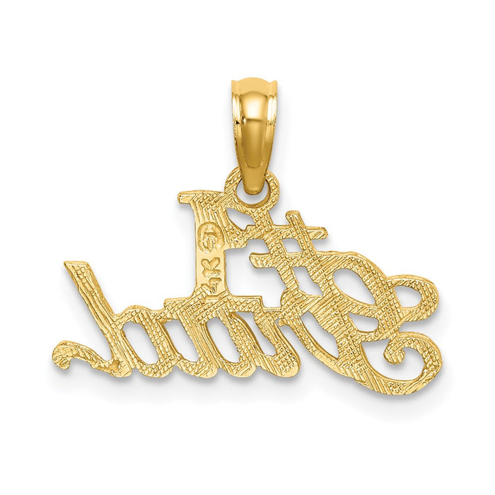 Million Charms 14K Yellow Gold Themed #1 Grad Charm