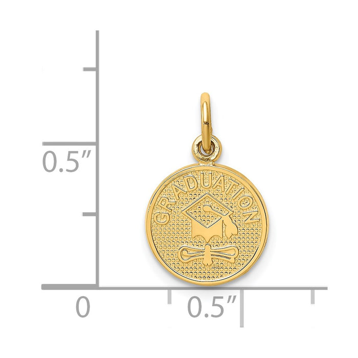 Million Charms 14K Yellow Gold Themed Graduation Charm