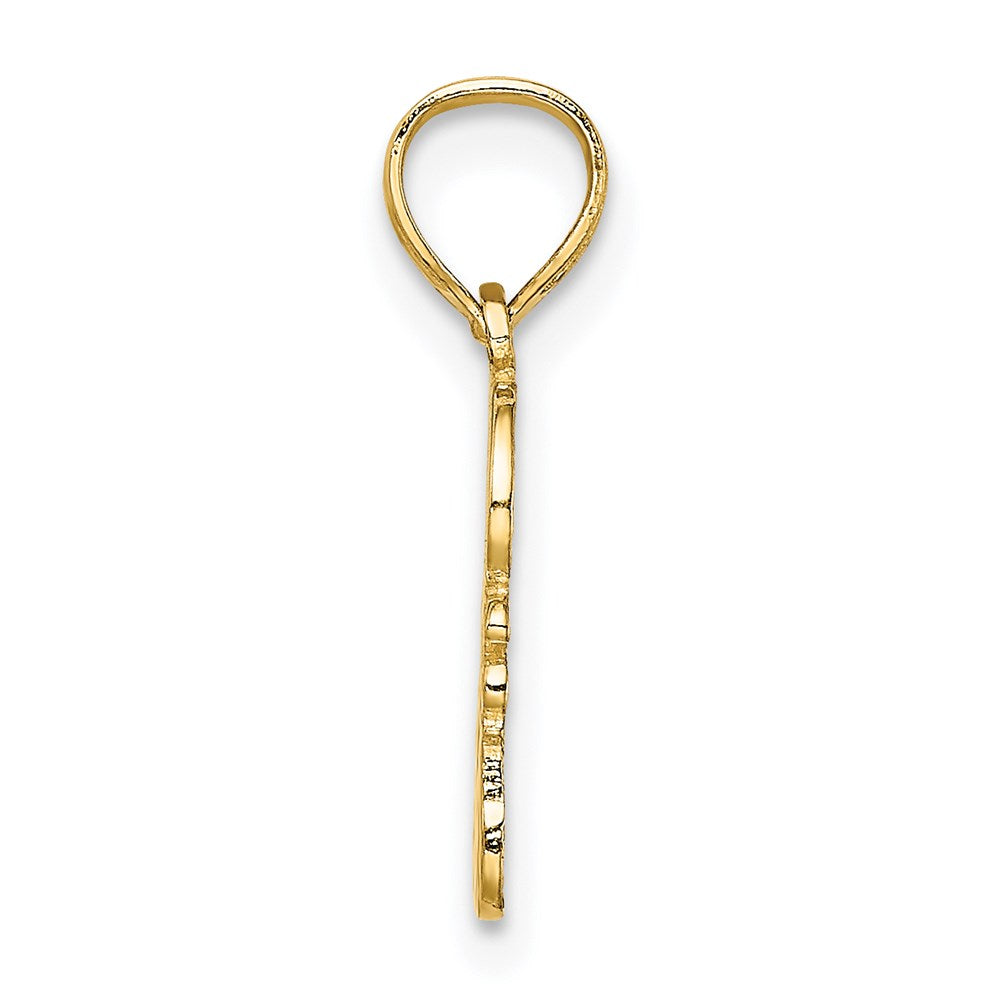Million Charms 14K Yellow Gold Themed God Heart'S You Charm