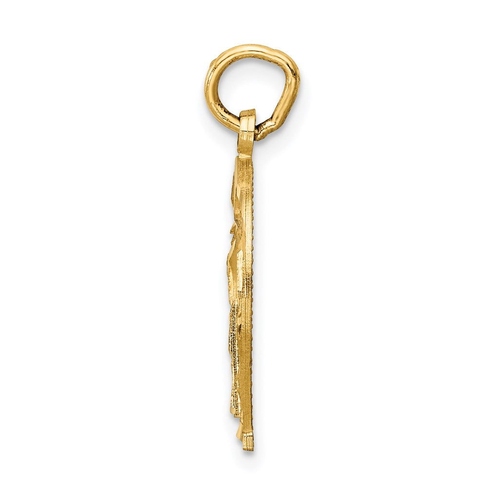 Million Charms 14K Yellow Gold Themed Horseshoe Charm