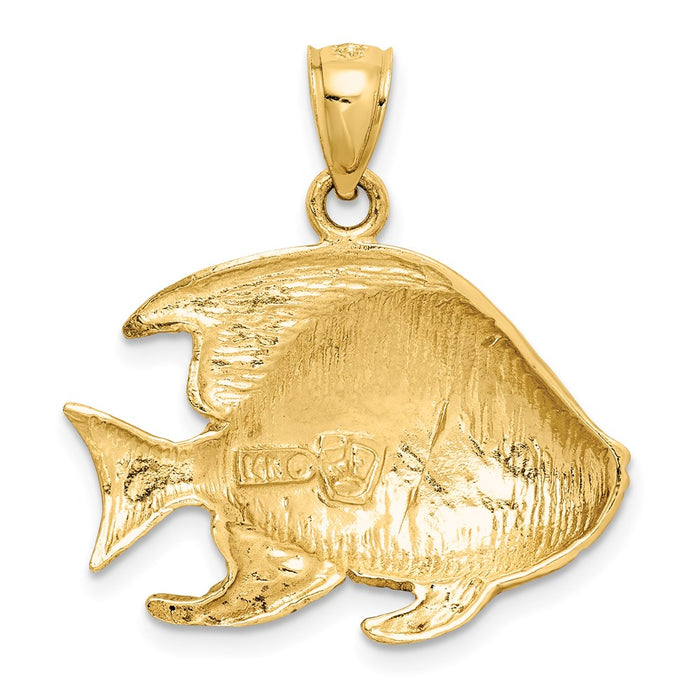 Million Charms 14K Yellow Gold Themed Fish Pendant
