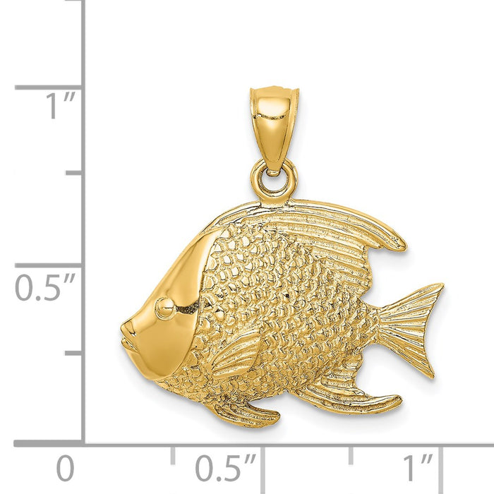 Million Charms 14K Yellow Gold Themed Fish Pendant
