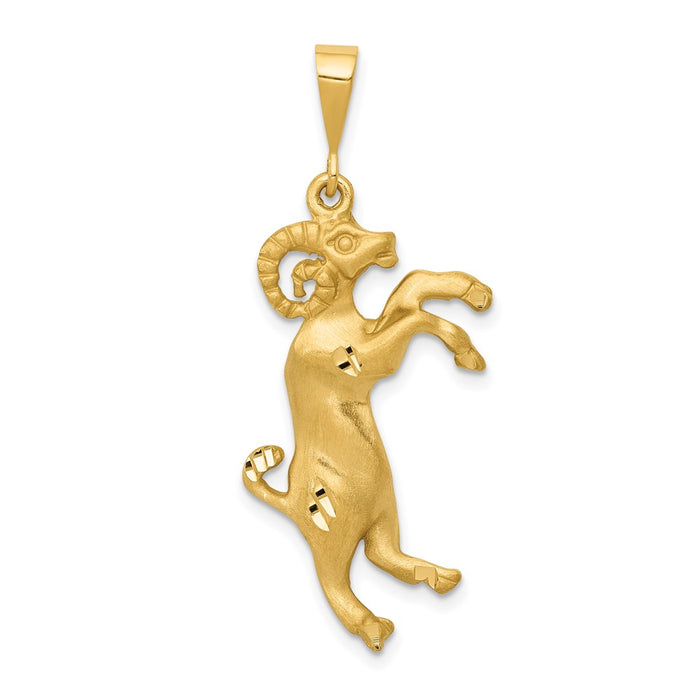 Million Charms 14K Yellow Gold Themed Aries Zodiac Charm