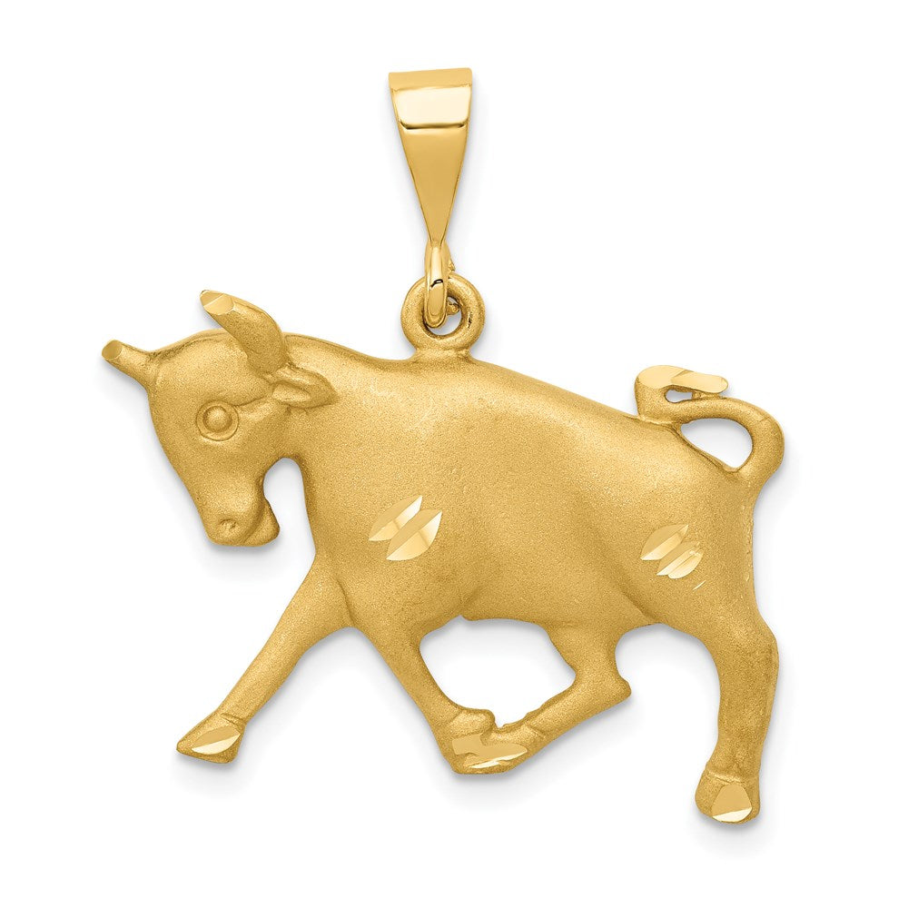 Million Charms 14K Yellow Gold Themed Taurus Zodiac Charm