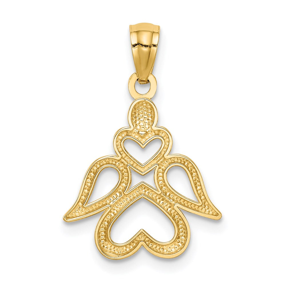 Million Charms 14K Yellow Gold Themed Angel Pendant