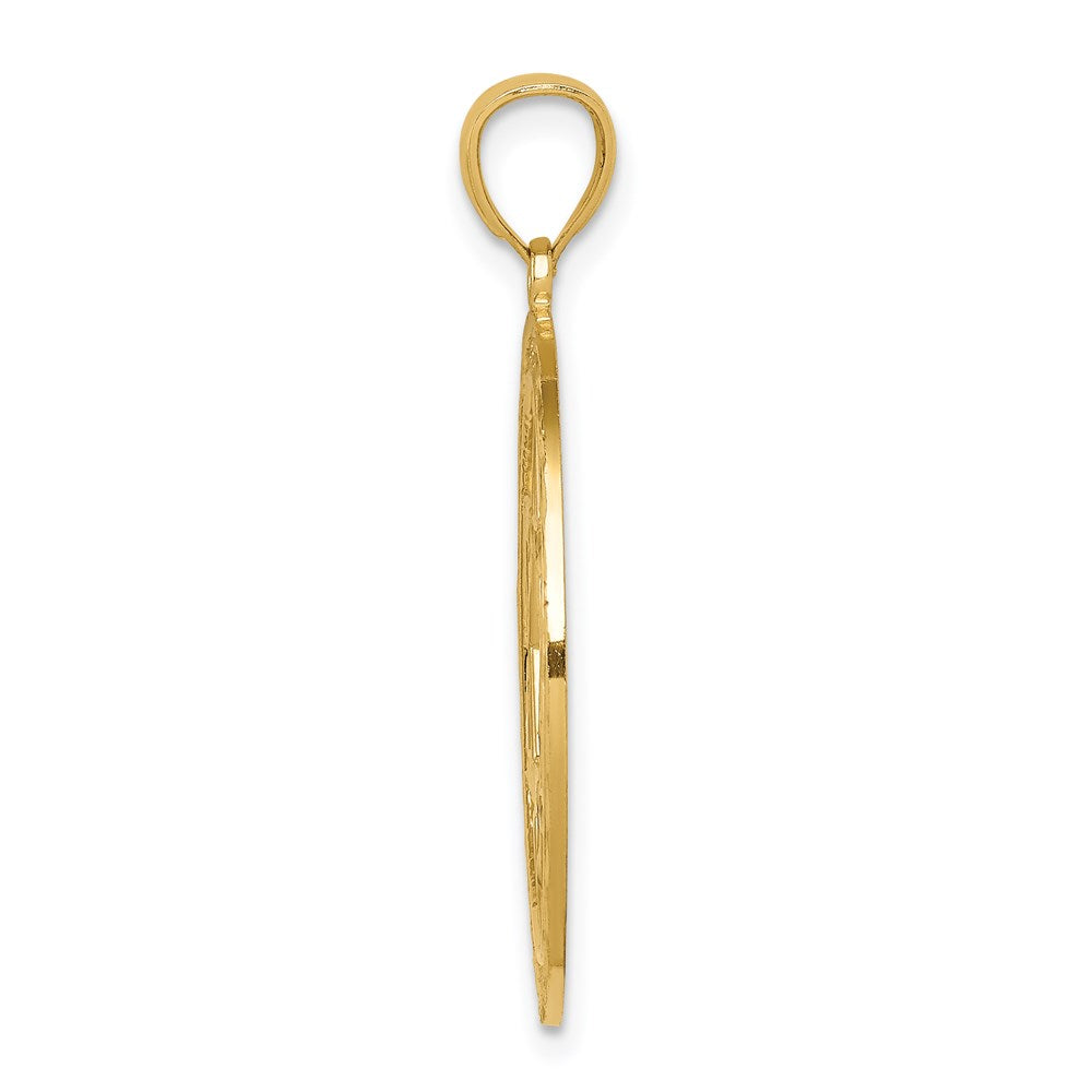 Million Charms 14K Yellow Gold Themed Religious Jewish Star Of David Pendant