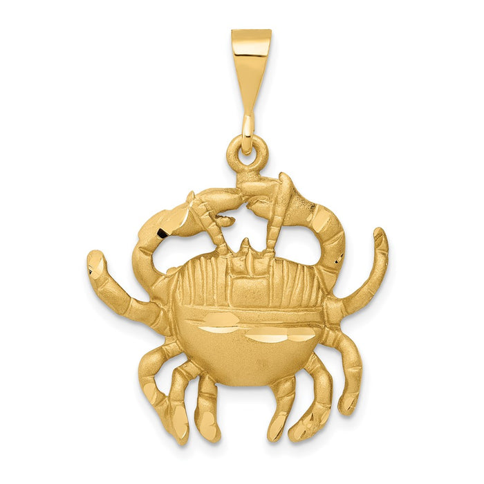 Million Charms 14K Yellow Gold Themed Cancer Zodiac Charm