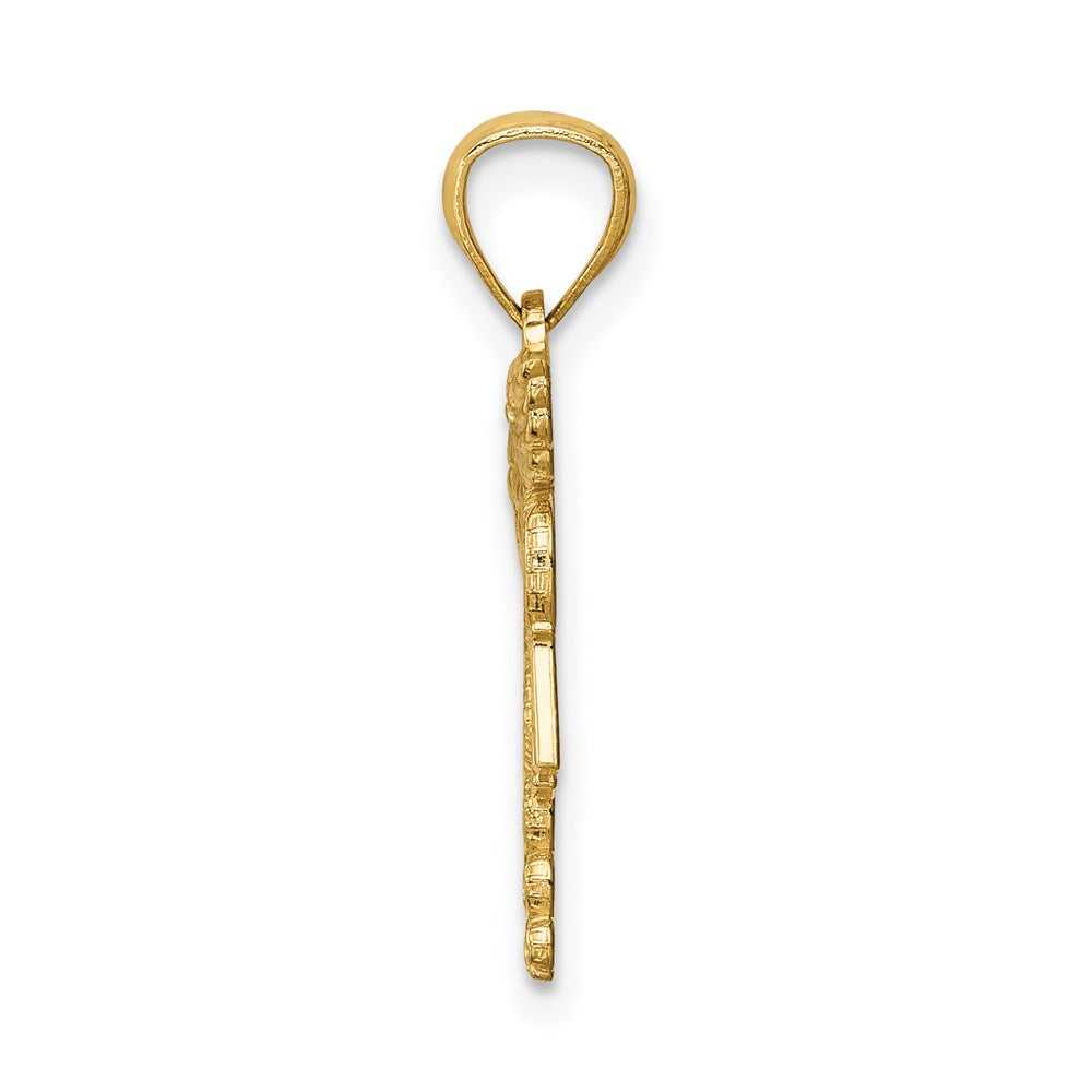 Million Charms 14K Yellow Gold Themed RN (Registered Nurse) Charm