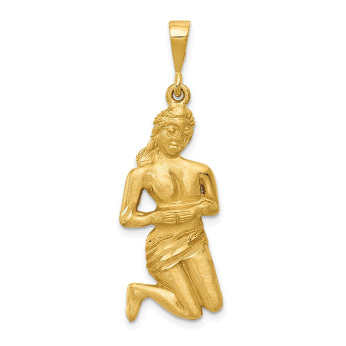 Million Charms 14K Yellow Gold Themed Virgo Zodiac Charm