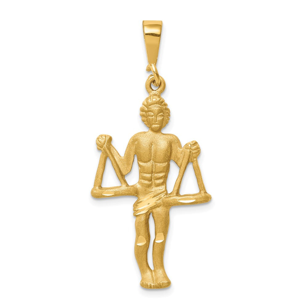 Million Charms 14K Yellow Gold Themed Libra Zodiac Charm