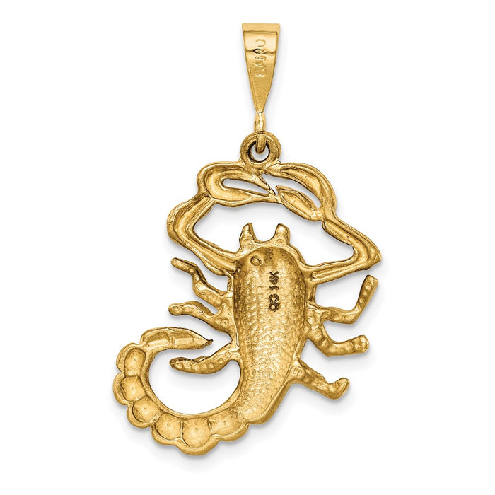 Million Charms 14K Yellow Gold Themed Scorpio Zodiac Charm