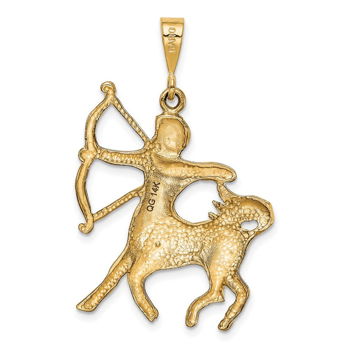 Million Charms 14K Yellow Gold Themed Sagittarius Zodiac Charm