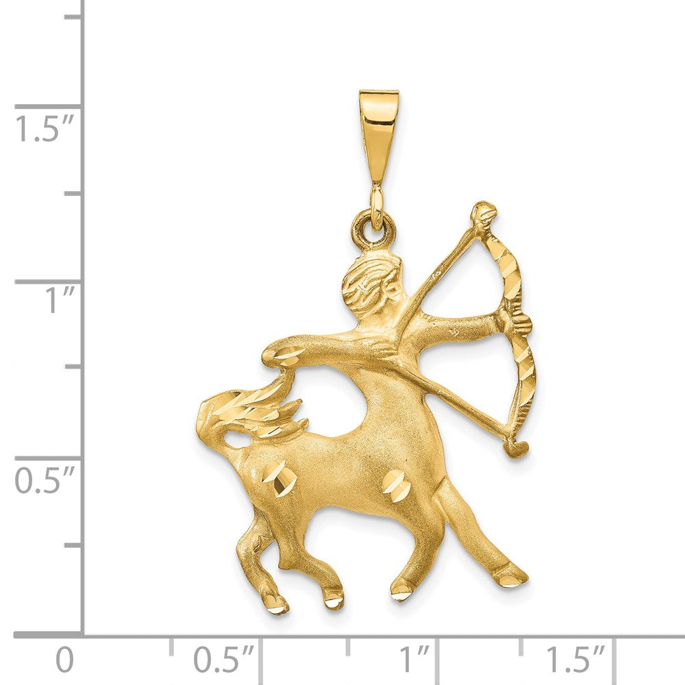 Million Charms 14K Yellow Gold Themed Sagittarius Zodiac Charm