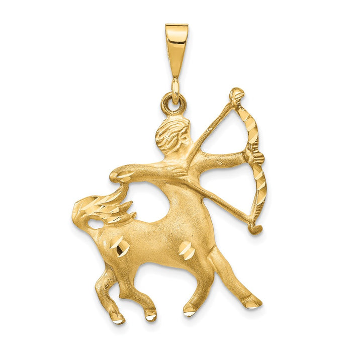 Million Charms 14K Yellow Gold Themed Sagittarius Zodiac Charm