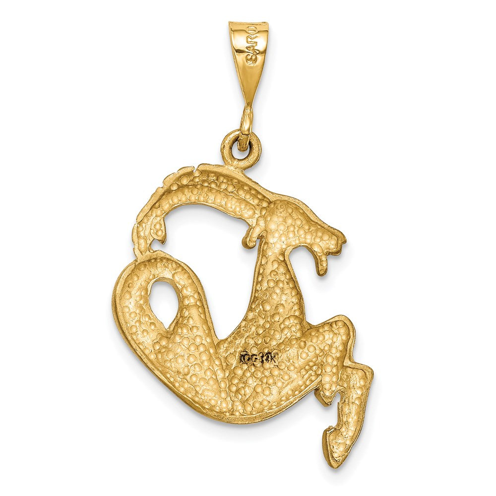 Million Charms 14K Yellow Gold Themed Capricorn Zodiac Charm