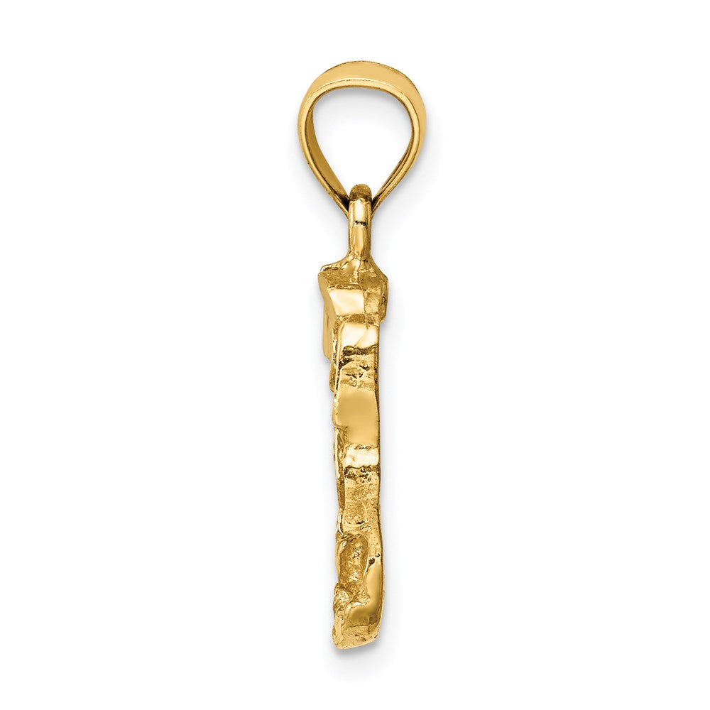 Million Charms 14K Yellow Gold Themed Nugget Pendant