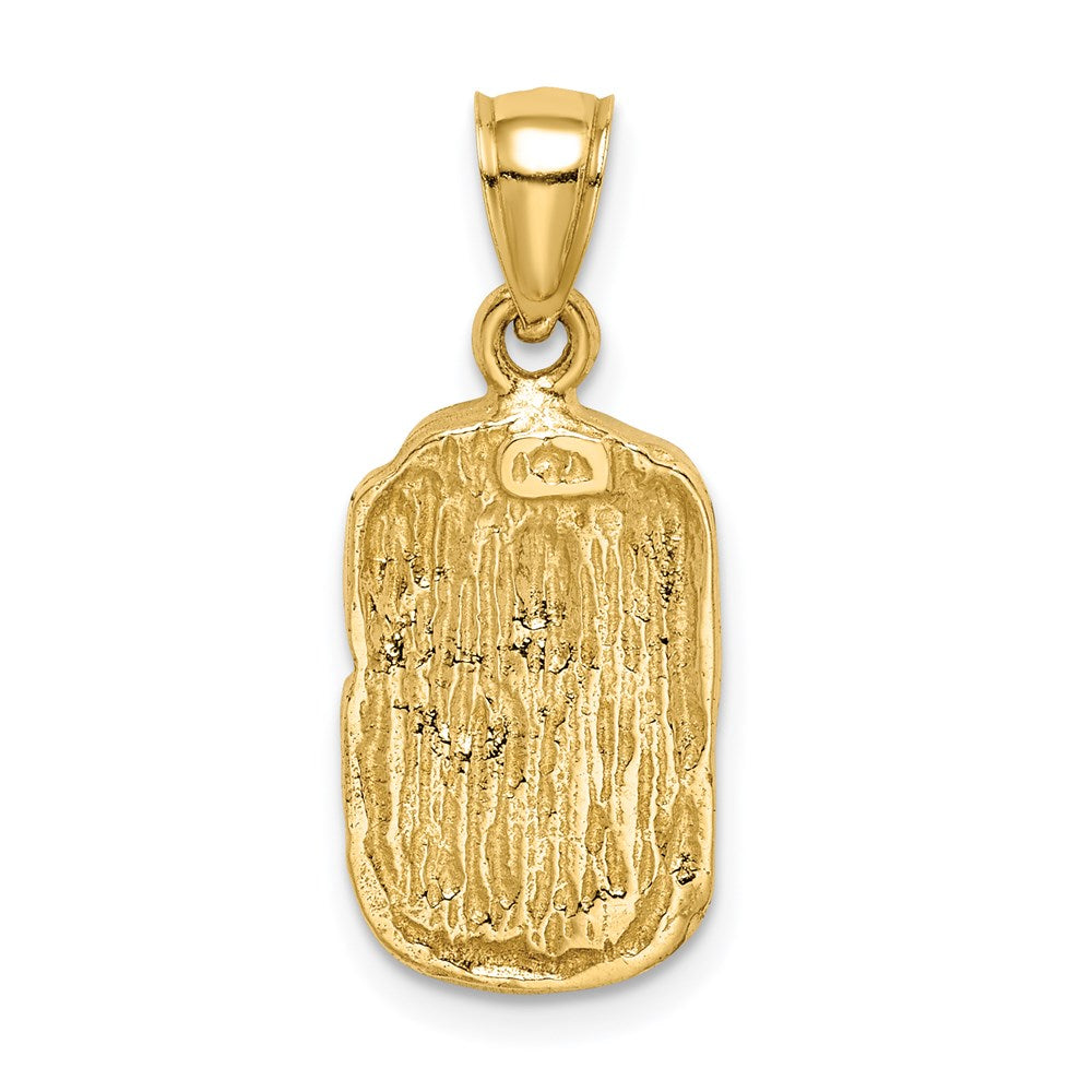 Million Charms 14K Yellow Gold Themed Nugget Pendant
