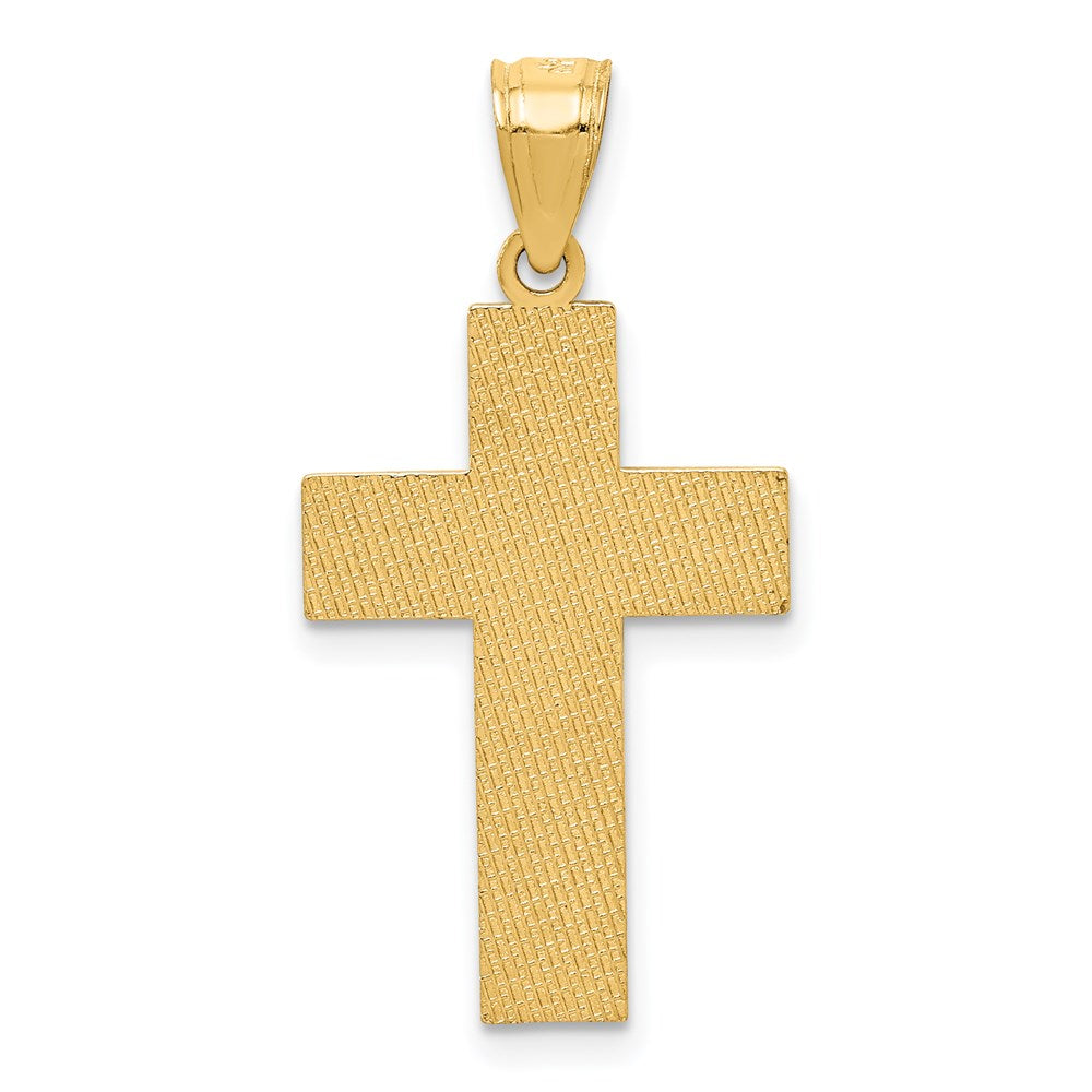Million Charms 14K Two-Tone Relgious Crucifix Pendant