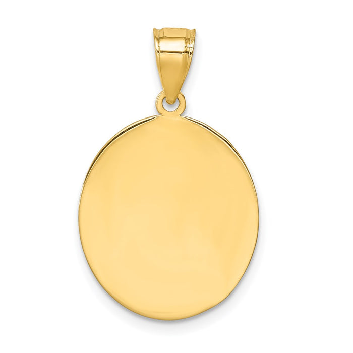 Million Charms 14K Yellow Gold Themed With Rhodium-plated Last Super Pendant