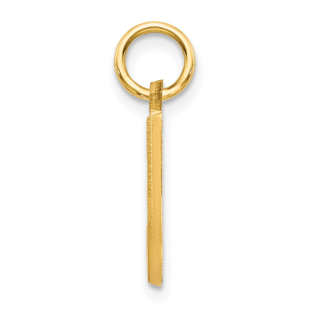 Million Charms 14K Yellow Gold Themed Alphabet Letter Initial J Charm