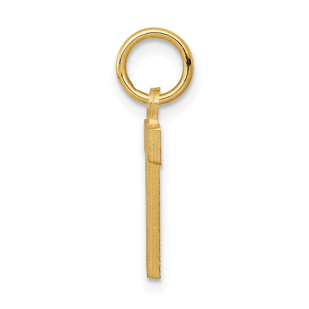 Million Charms 14K Yellow Gold Themed Alphabet Letter Initial T Charm
