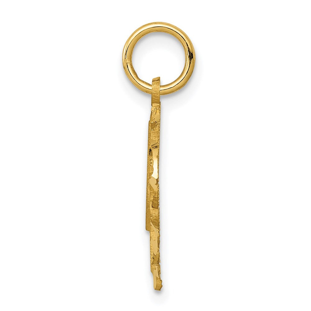 Million Charms 14K Yellow Gold Themed Alphabet Letter Initial M Charm