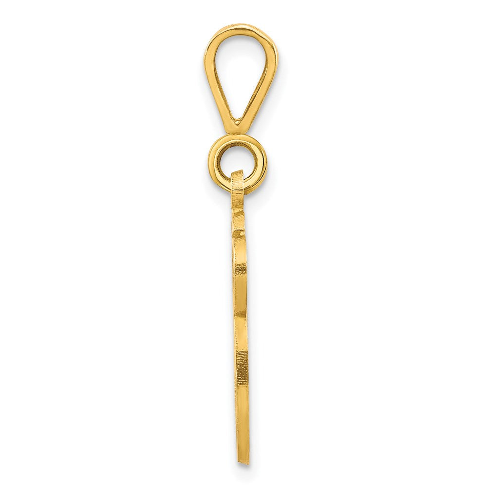 Million Charms 14K Yellow Gold Themed Alphabet Letter Initial G Charm