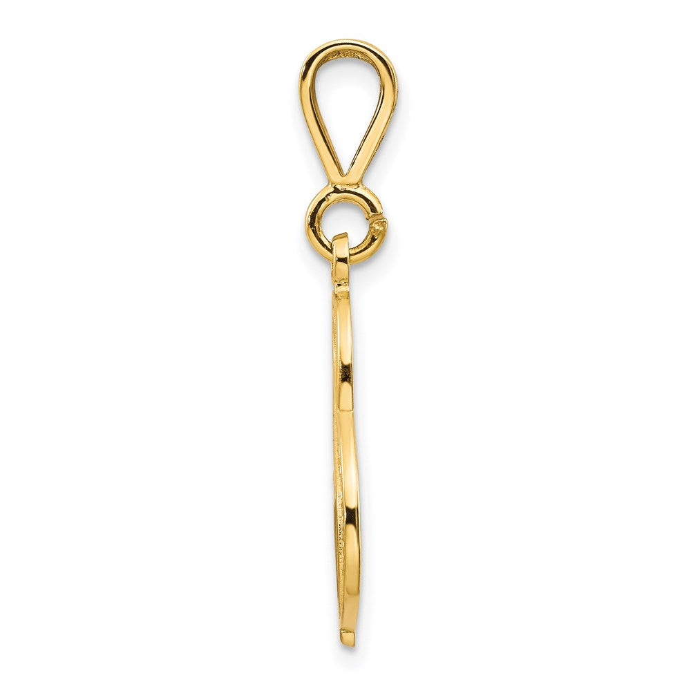 Million Charms 14K Yellow Gold Themed Alphabet Letter Initial S Charm