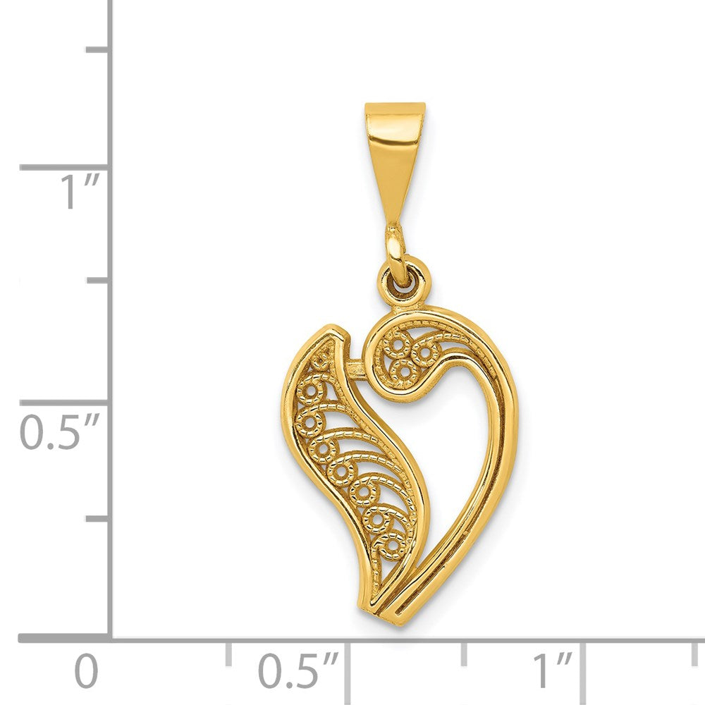 Million Charms 14K Yellow Gold Themed Alphabet Letter Initial V Charm