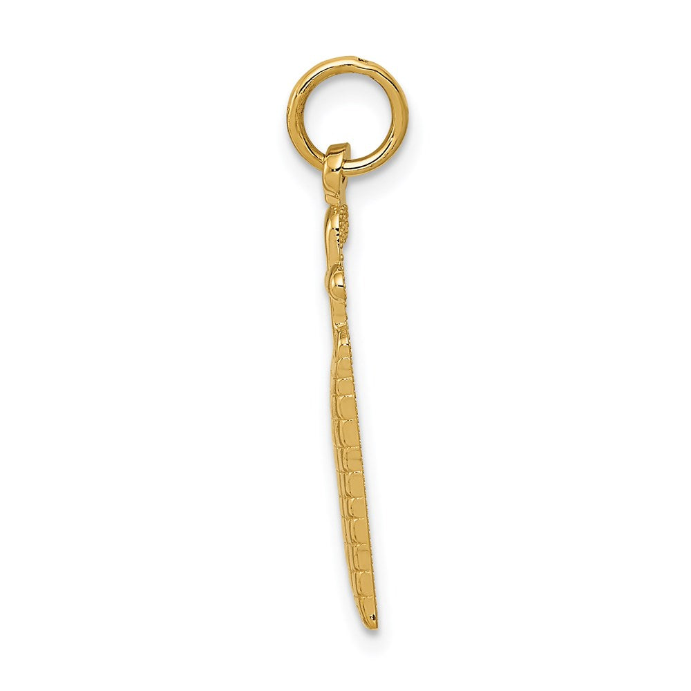 Million Charms 14K Yellow Gold Themed Sports Golf Bag Charm