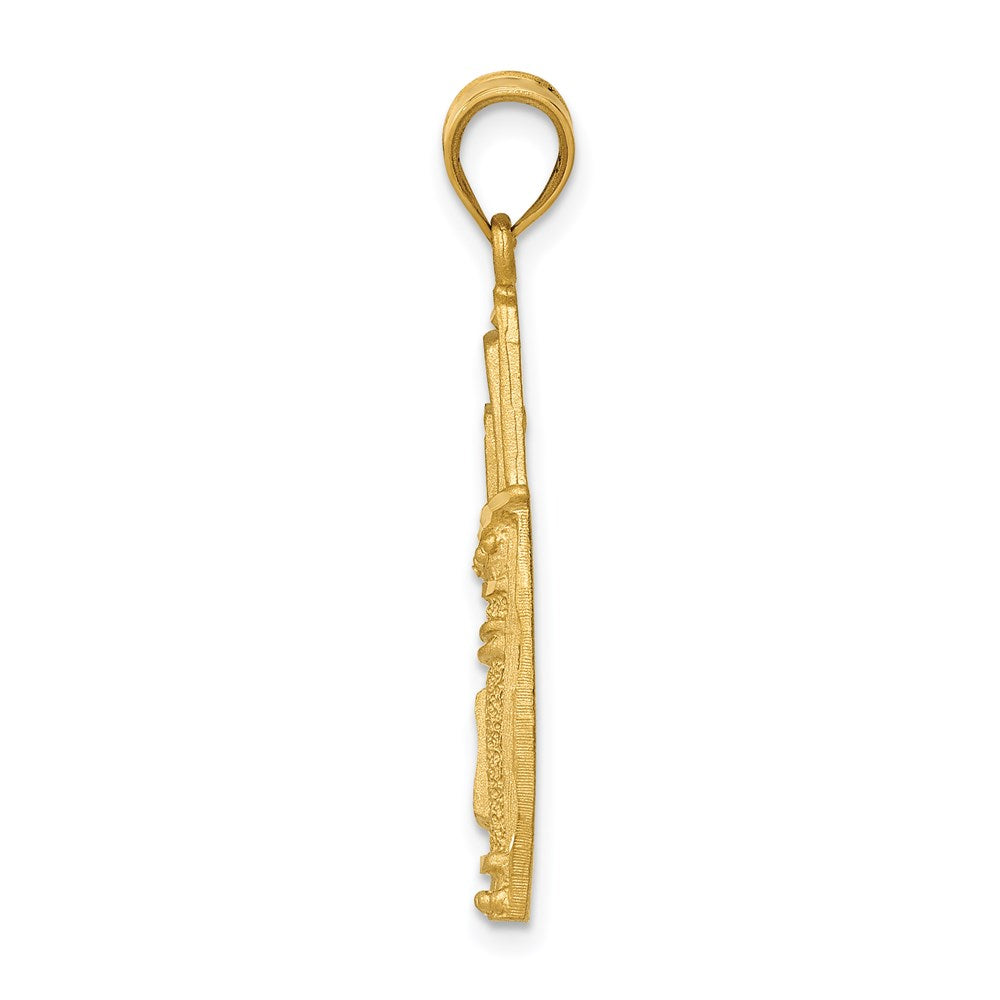 Million Charms 14K Yellow Gold Themed Sports Golf Bag Charm