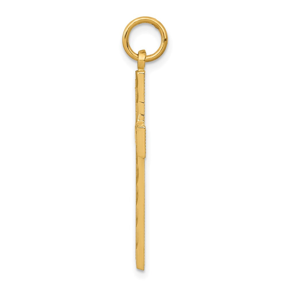 Million Charms 14K Yellow Gold Themed Relgious Cross Charm